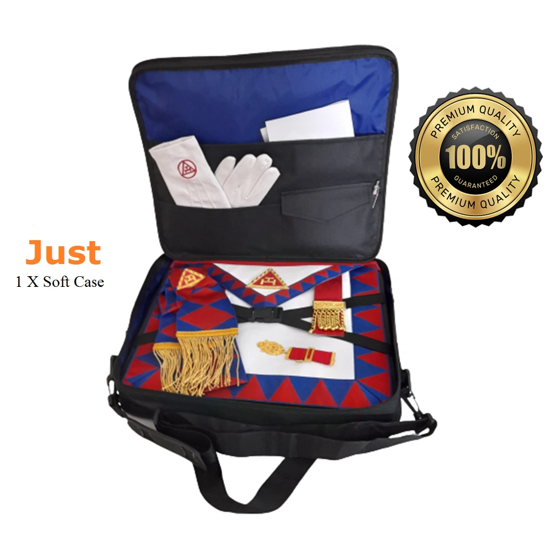 Masonic Regalia Soft Case / Apron Holder Bag MM / WM | Apron Holder Shoulder Bag - Image 3